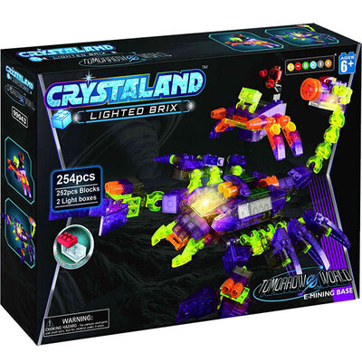 Crystaland prozirne kocke sa svetlom 254 kom škorpija