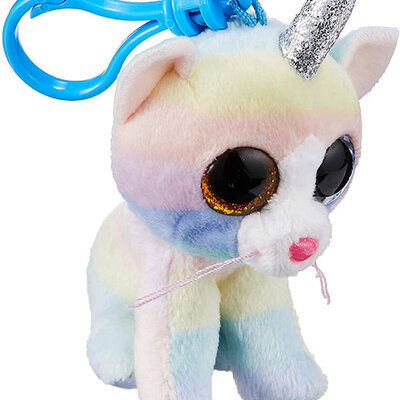 TY Beanie Boos Privezak Plišana igračka Začarana maca Heather Jednorog 35232