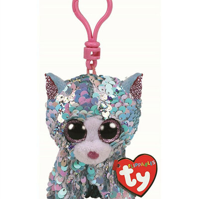 TY Beanie Boos Privezak Plišana igračka Svetlucava mačka Whimsy 35308
