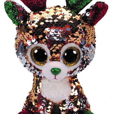 TY Beanie Boos Plišana igračka 15cm Svetlucavi novogodišnji Irvas Tegan 36338