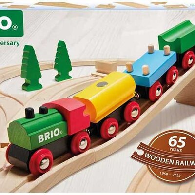 BRIO Igračka Jubilarni BRIO Classic Drveni voz sa prugom 36036