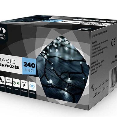 Novogodišnje lampice za spoljnu i unutrašnju upotrebu Hladno bela 240 LED KDT 242