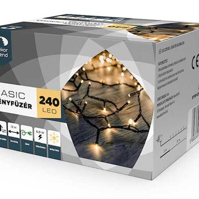 Novogodišnje lampice za spoljnu i unutrašnju upotrebu Toplo bela 240 LED KDT 241