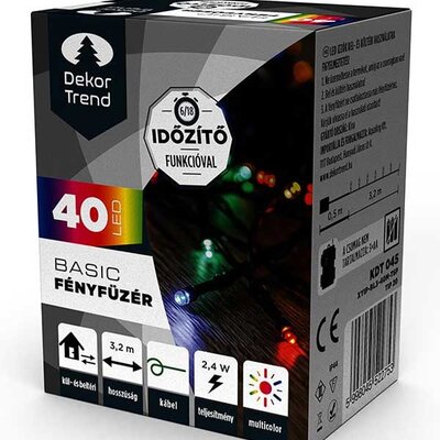 Novogodišnje lampice na baterije Multicolor 40 LED KDT 045