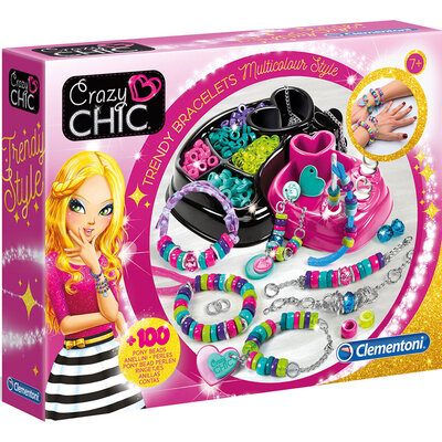 Crazy Chic Kreativni set Kreiraj trendi narukvice Clementoni 15180