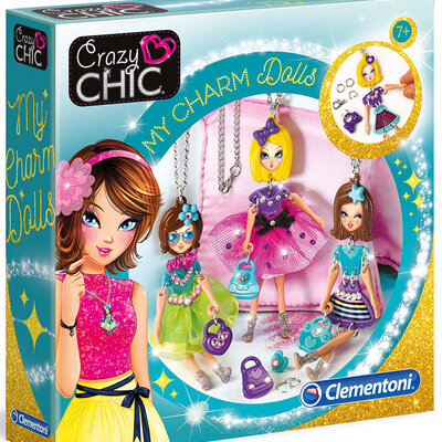 Crazy Chic Kreativni set Kreiraj priveske lutkice Clementoni 15222