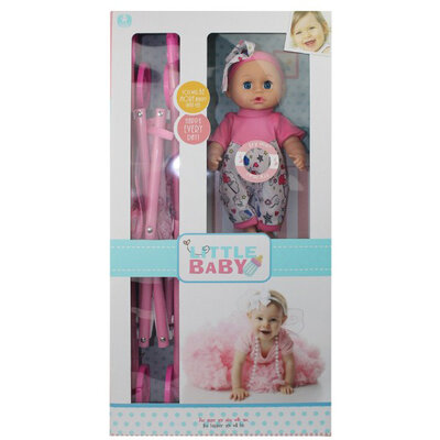 LITTLE BABY Lutka beba sa kolicima 655-3C 858040
