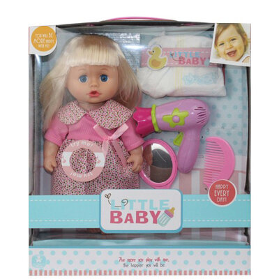 LITTLE BABY Lutka beba sa setom za ulepšavanje 655-7B 858042