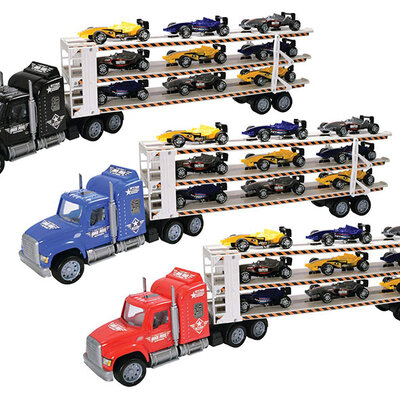 Igračka za decu TERETNI KAMION sa autićima 114504 Na povlačenje 3831000394502