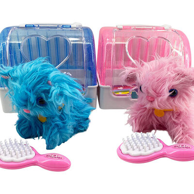 Plišana igračka za decu KUCA u prenosivoj kutiji D00002045 + četka za ulepšavanje 3831000320457