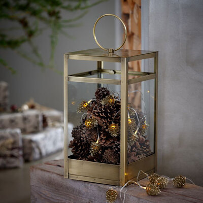 Fenjer Metal - Staklo 20 x 20 x 47 cm