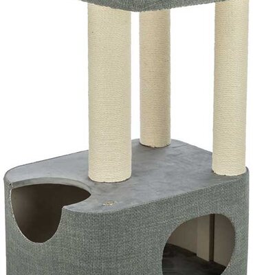 Grebalica sa kućicom za mačke 86cm Viviana grey Trixie 44475