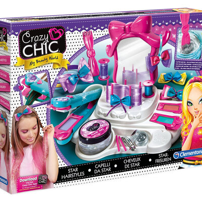 CLEMENTONI Crazy Chic Frizerski set STAR Frizer Ulepšavanje CL15241
