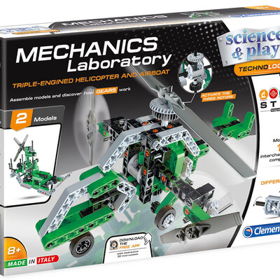 CLEMENTONI Science and Play MECHANICS Mehanika HELIKOPTER i AIRBOAT CL75032