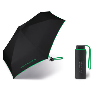 BENETTON Ultra Mini Flat kišobran black