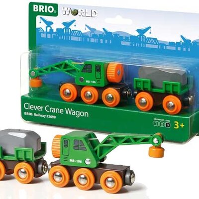 Brio Vagon sa kranom BR33698