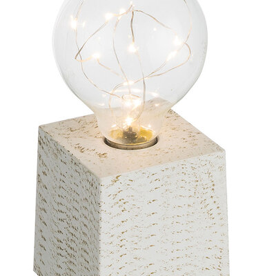 Globo stona lampa Goldy 28100-24 bela