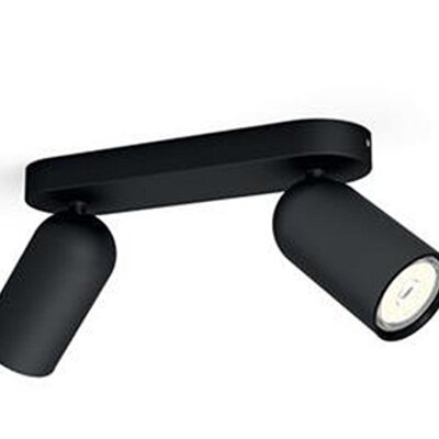 Pongee spot svetiljka crna 2xmax