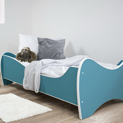 Dečiji krevet sa dušekom i letvicama middi colour turquoise 160x80 cm