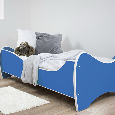 Dečiji krevet sa dušekom i letvicama middi colour blue 160x80 cm