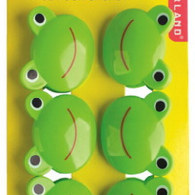 Kikkerland Set od 6 zatvarača za kese Žabice BC05-A