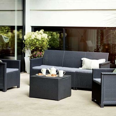 Baštenska garnitura Emma 3 seater Graphite 246145