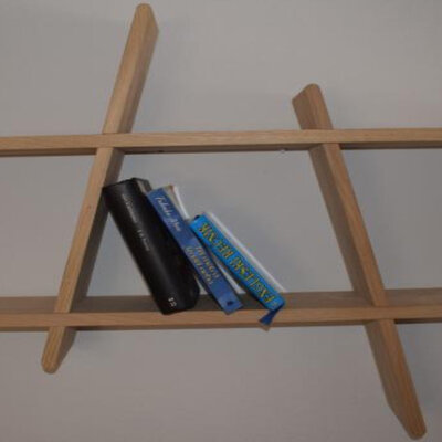 Zidna polica 481 Hrast 78x57x12cm