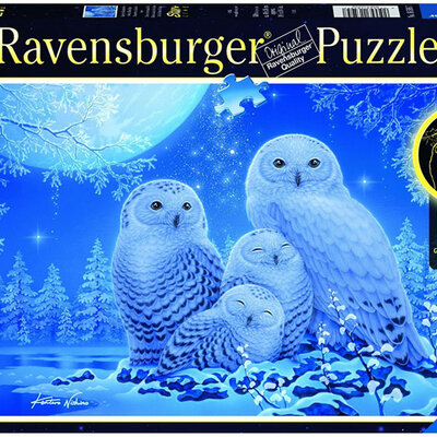 Ravensburger Puzzle 500 delova - Star Line - Sove na mesečini 16595