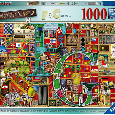 Ravensburger Slagalica 1000 delova - Slova alfabeta F i G 16761