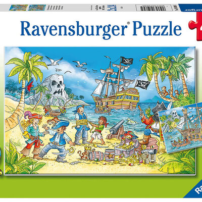 Puzzle 2x24 dela Ostrvo avanture Ravensburger 05089
