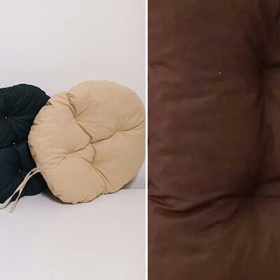 Okrugli jastuk sedalica za stolice 50 cm - Brown