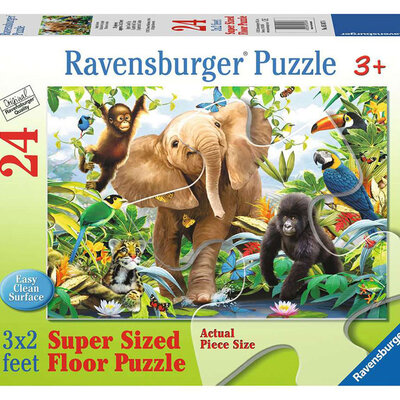 Ravensburger Velike podne puzzle 24 dela Mladunci iz džungle 05347