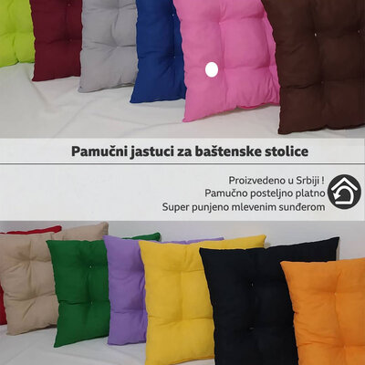 Pamučni Podmetač Za Stolicu 50 x 50 cm Pink