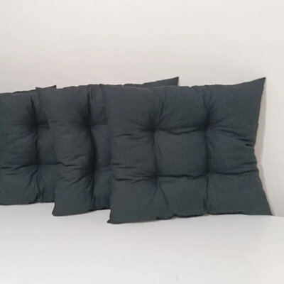 Pamučni Podmetač Za Stolicu 50 x 50 cm Black