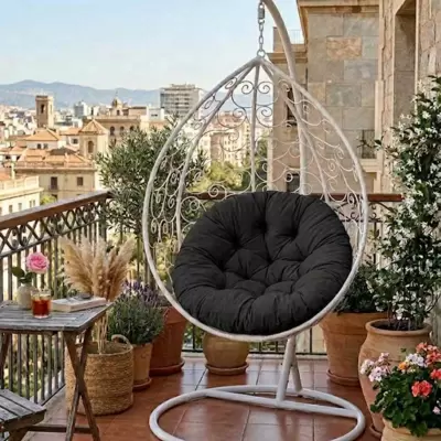 Jastuk Za Jaje Baštensku Ljuljašku - 120 cm - Black