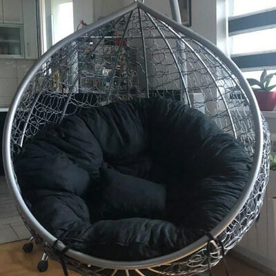 Jastuk Za Jaje Baštensku Ljuljašku - 140 cm - Black