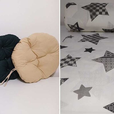 Okrugli jastuk sedalica za stolice 50 cm - Stars