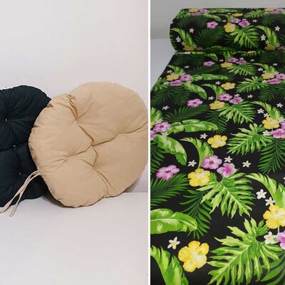 Okrugli jastuk sedalica za stolice 50 cm - Green Flo