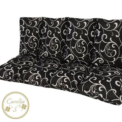 Jastuk Za Baštensku Ljuljašku 150 x 50 x 50 cm Black ORNAMENT