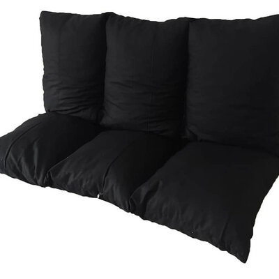 Jastuk Za Baštensku Ljuljašku 120 x 50 x 50 cm BLACK