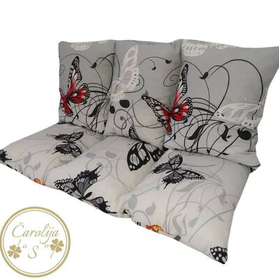 Jastuk Za Baštensku Ljuljašku 120 x 50 x 50 cm BUTTERFLY