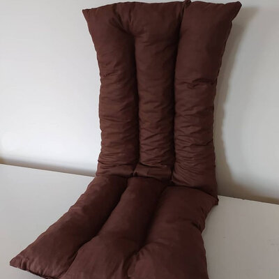 Jastuk Za Stolicu Sa Naslonom 1 kom. 50 x 100 cm BROWN