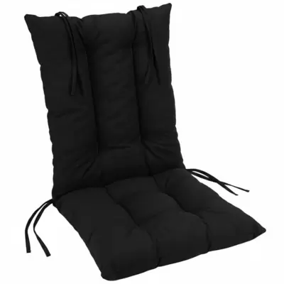 Jastuk Za Stolicu Sa Naslonom 1 kom. 60 x 120 cm BLACK