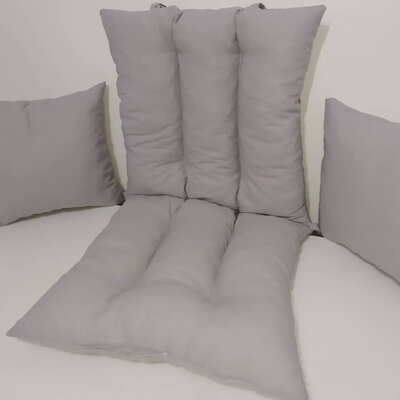 Jastuk Za Stolicu Sa Naslonom 1 kom. 60 x 120 cm GREY