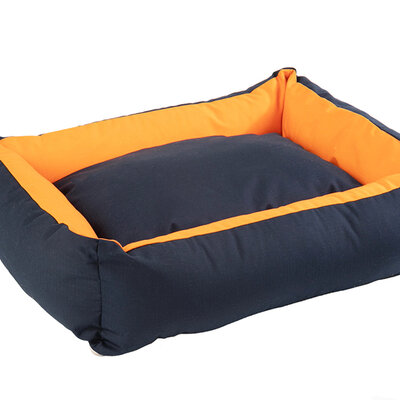 Pet Line Krevet za pse Square Navy-Orange 90cm 36-3