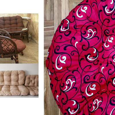 Jastuci za bambus ratan garnituru Bahama RED ORNAMENT