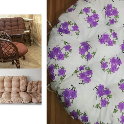 Jastuci za bambus ratan garnituru Bahama FLOURISH Lila