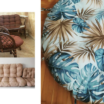 Jastuci za bambus ratan garnituru Bahama TROPICAL Blue