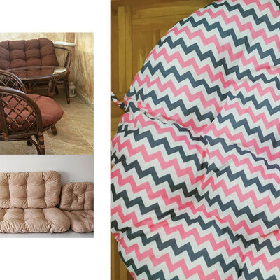 Jastuci za bambus ratan garnituru Bahama CIK CAK Red