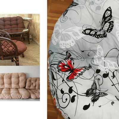 Jastuci za bambus ratan garnituru Bahama BUTTERFLY